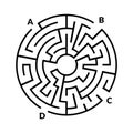 Circular maze game