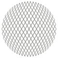 Circular mesh pattern. Round grid texture. Spherical lattice design. Vector circle structure. Royalty Free Stock Photo