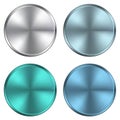 Circular metallic vector plates.