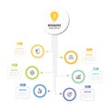 Circular mind map infographic for business presentation