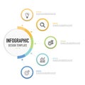 Circular mind map infographic for business presentation