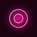 circular notation icon. Elements of web in neon style icons. Simple icon for websites, web design, mobile app, info graphics