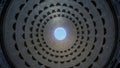 Ceiling of Pantheon in Rome, Italy Royalty Free Stock Photo