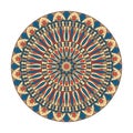 Circular ornament. The combination of geometry and hand drawn patterns