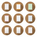 Circular Paper Icon for Design and Creative Work