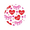 Keychain svg, Coquette bow valentine, Key chain Pattern, Key Ring Pattern, Key Ring, Round Pattern, Circle Patterns