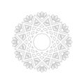 Circular pattern in form of mandala. Hindu, buddha, Henna, Mehndi, tattoo, decoration, Islam, Arabic, Indian, turkish, pakistan, c Royalty Free Stock Photo