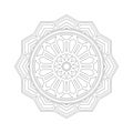 Circular pattern in form of mandala. Hindu, buddha, Henna, Mehndi, tattoo, decoration, Islam, Arabic, Indian, turkish, pakistan, c Royalty Free Stock Photo