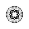 Circular pattern in form of mandala illustration