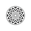 Circular pattern in form of mandala illustration