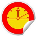 circular peeling sticker cartoon speedometer
