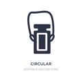 circular perfume bottle icon on white background. Simple element illustration from Fashion concept Royalty Free Stock Photo