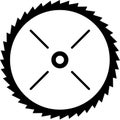 Circular Power Saw Blade Vector Illustration Royalty Free Stock Photo