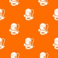 Circular power tool pattern vector orange