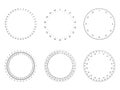 Circular protractor dial faces Royalty Free Stock Photo