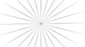 Circular radial, radiating lines element. Abstract rays, beams, flash effect - Royalty free vector illustration