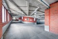 Circular ramp entrance in multi-storey car parking Royalty Free Stock Photo