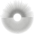 circular rays only half circle irregular rays Royalty Free Stock Photo