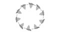 Circular Refresh Arrows Loop Vector Icon for Reload and Sync, vector design Generative AI Royalty Free Stock Photo