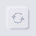 Circular rotation arrow icon. Royalty Free Stock Photo