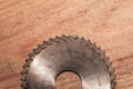 Circular saw. carpentry tools. industrial background. equipment for sawmill and sawing wooden products Royalty Free Stock Photo