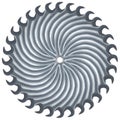 Circular saw blade made of spanners