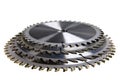 Circular Saw blades. Royalty Free Stock Photo