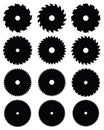 Circular saw blades Royalty Free Stock Photo