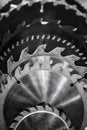 Circular Saw blades close-up Royalty Free Stock Photo