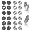 Circular saw blades Royalty Free Stock Photo