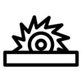 Circular saw, cutter Isolated Vector Icon which can be easily modified or edited Royalty Free Stock Photo