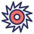Circular saw, cutter Isolated Vector Icon which can be easily modified or edited Royalty Free Stock Photo
