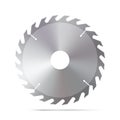 A circular saw. 3D vector illustration Royalty Free Stock Photo