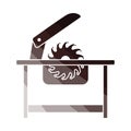 Circular saw icon Royalty Free Stock Photo