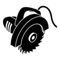 Circular saw icon, simple style Royalty Free Stock Photo