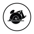 Circular saw icon Royalty Free Stock Photo