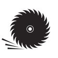 Circular saw icon Royalty Free Stock Photo