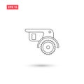 Circular saw icon vector isolated 8 Royalty Free Stock Photo
