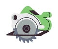 Circular saw illustration. Vector illustration Royalty Free Stock Photo