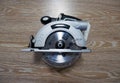 Circular saw for sawing wood. Sharp saw for woodwork