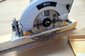 Circular saw for sawing wood. Sharp saw for woodwork