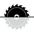 Circular saw icon Royalty Free Stock Photo