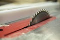 Circular saw for wood. Sharp blade Royalty Free Stock Photo
