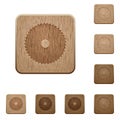 Circular saw wooden buttons