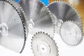 Discs of circular saws Royalty Free Stock Photo