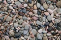 Circular sea pebbles Royalty Free Stock Photo
