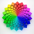 Circular spectrum pattern 3d