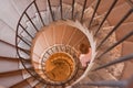 Circular staircase in Tivoli, Italy