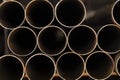 Circular steel pipe For construction work.