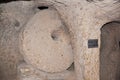 Circular Stone Door in Kaymakli Undergound City, Cappadocia, Turkey